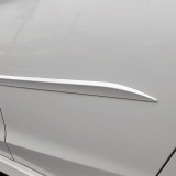 Chrome Silver Side Line Skirt Molding For Hyundai Santa Fe 2019-2024 – Adhesive On, Made In Korea